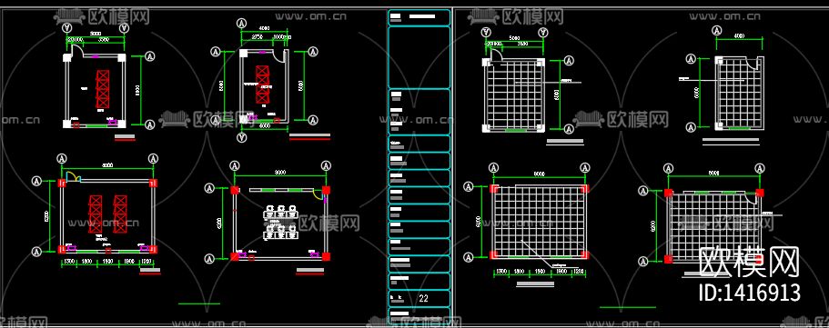 电视局演播室电气图纸下载（渲染图5）