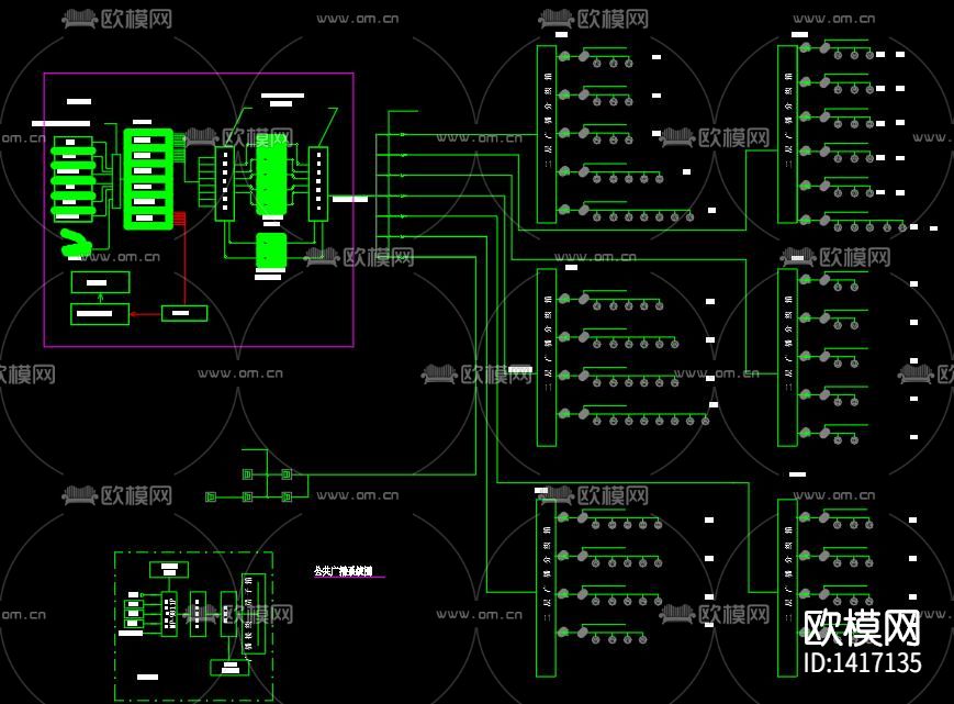 标准厂房弱电设计图下载（渲染图9）