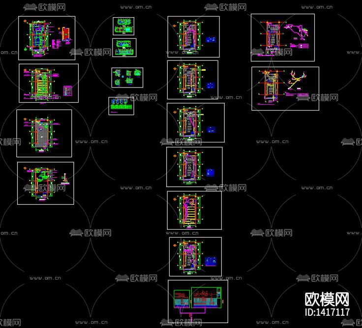 便利店建筑装修水电CAD图纸下载（渲染图10）