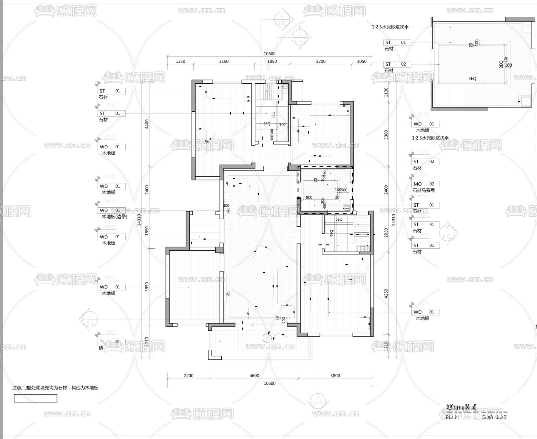 欧式施工图下载（渲染图7）