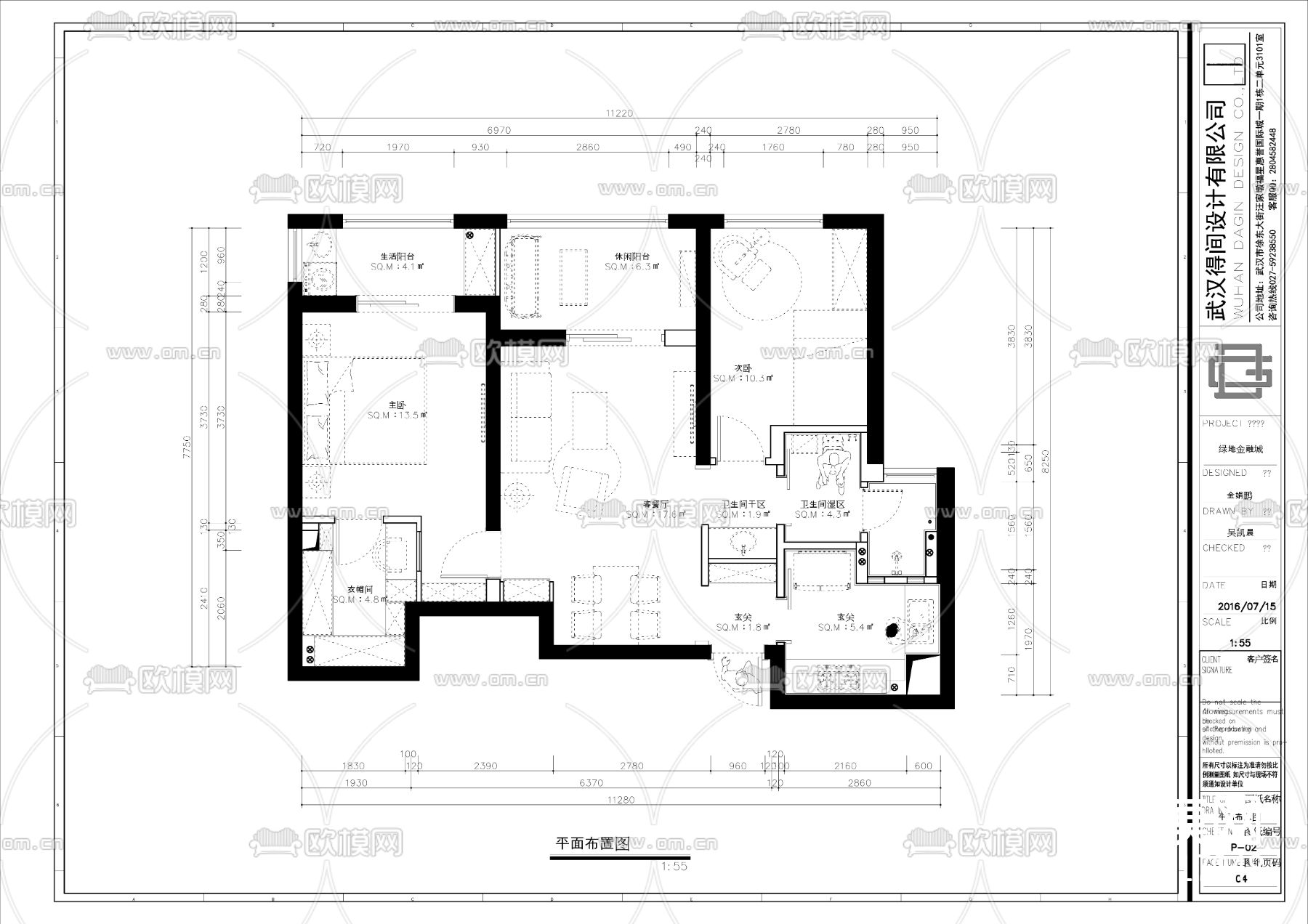 欧式施工图下载（渲染图8）