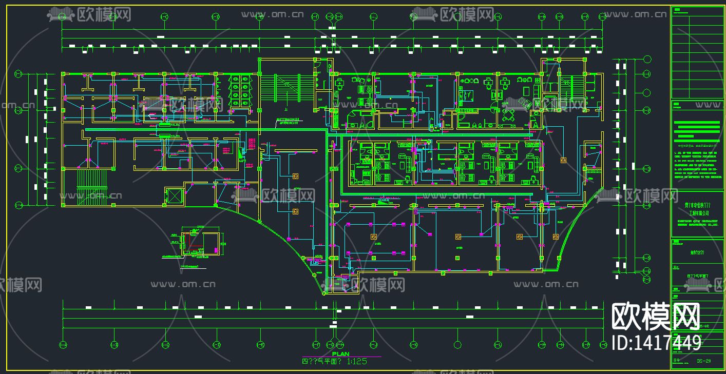高层宾馆酒店电气全套CAD图纸下载（渲染图5）