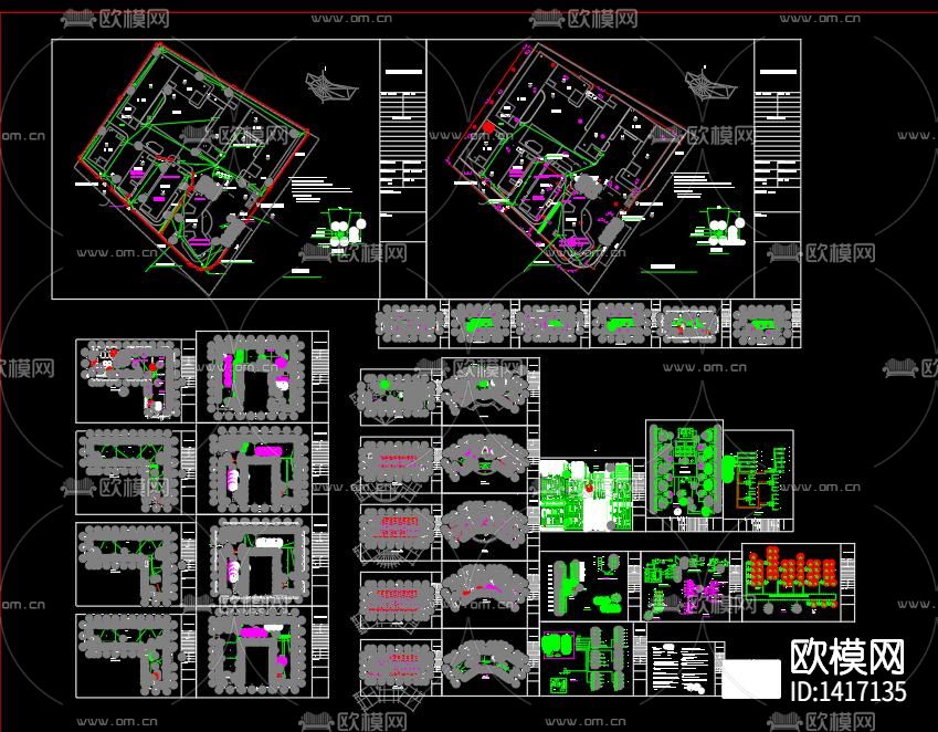 标准厂房弱电设计图下载（渲染图10）