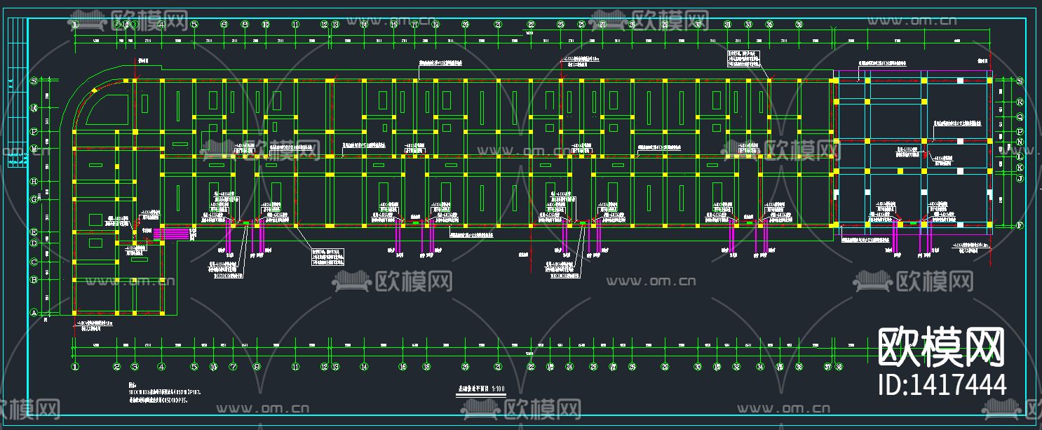 多层商住楼电气CAD图纸下载（渲染图3）