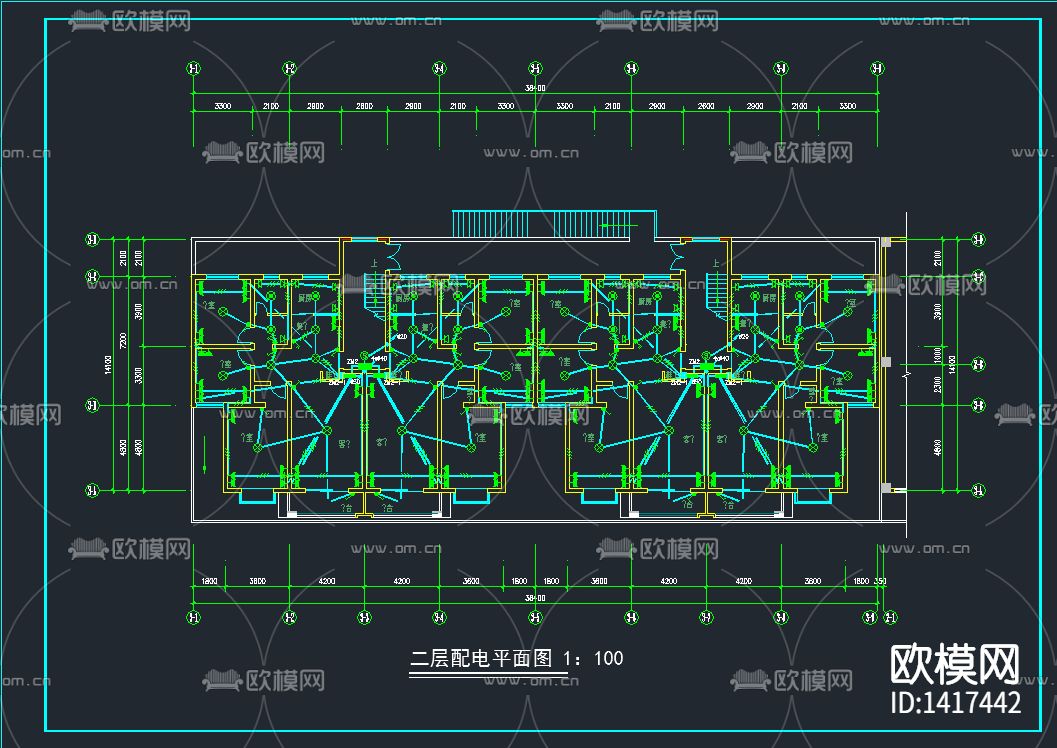 底商铺多层住宅楼CAD图纸下载（渲染图3）