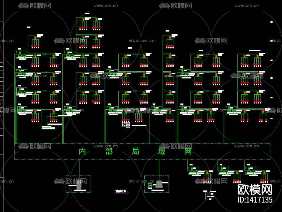 标准厂房弱电设计图下载（渲染图8）