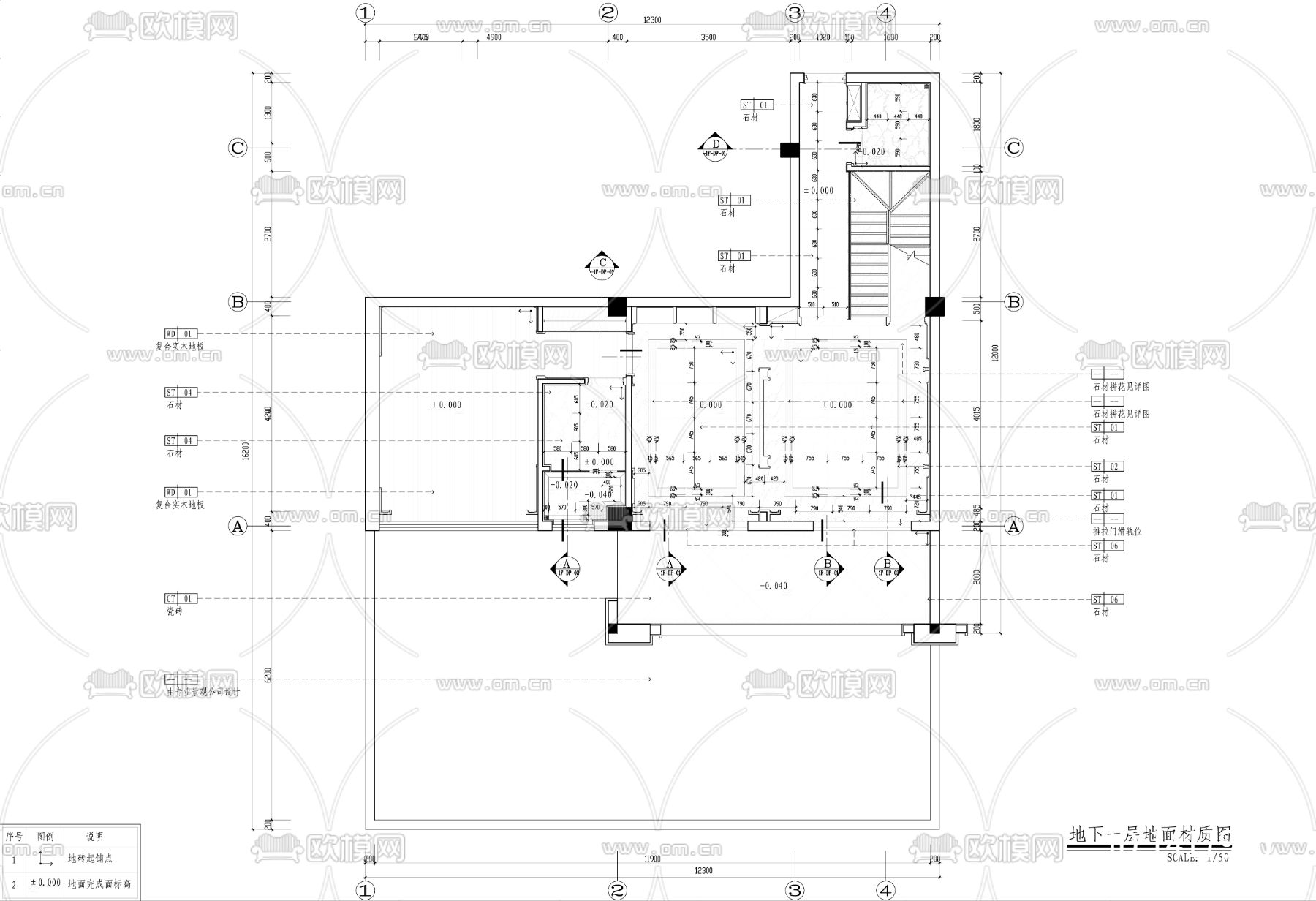 欧式施工图下载（渲染图5）