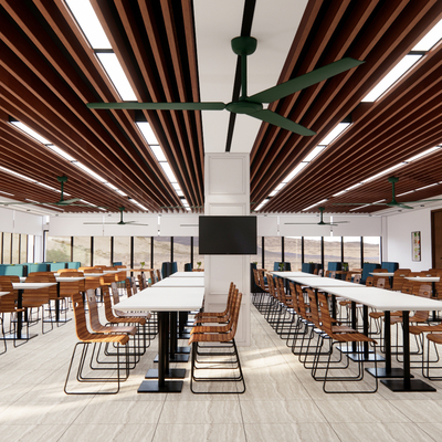  现代食堂su模型 