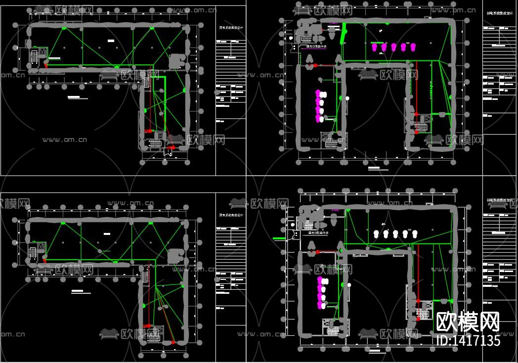 标准厂房弱电设计图下载（渲染图2）