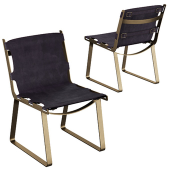 工业风皮革单椅3d模型