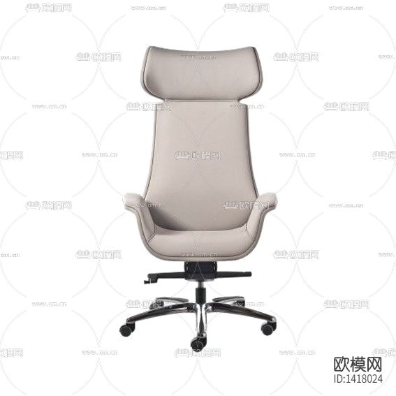现代轻奢创意皮革不锈钢可移动升降办公椅