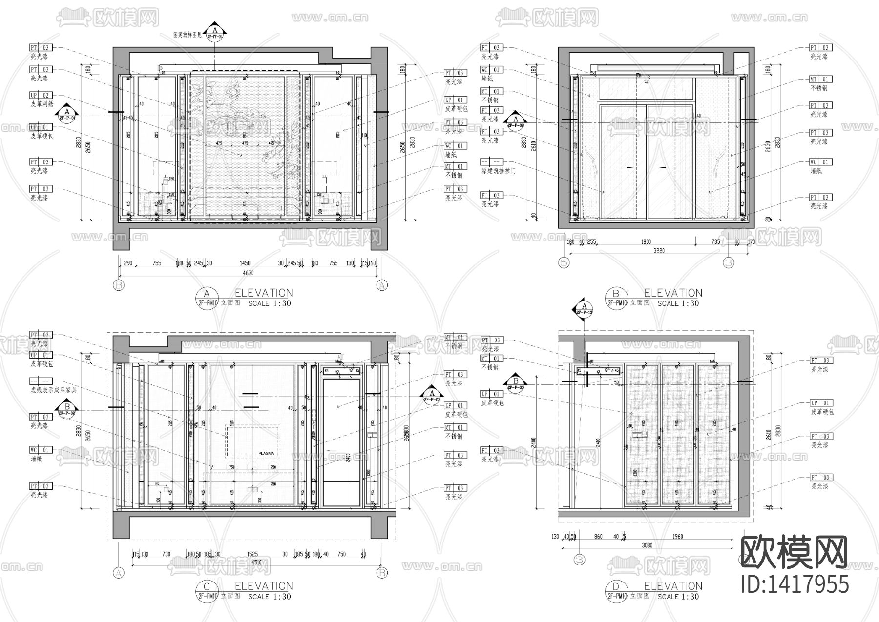 欧式施工图下载（渲染图1）