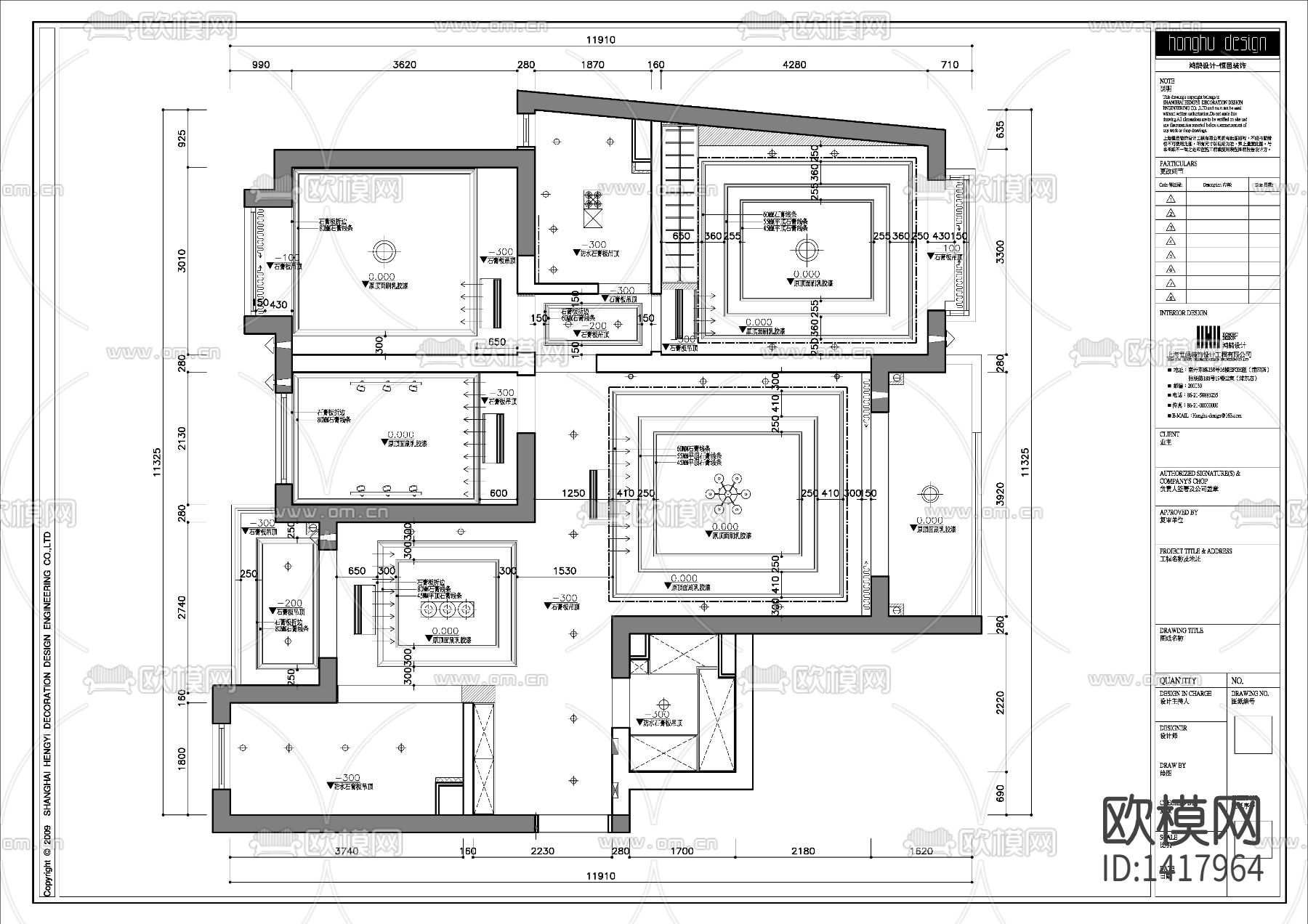 欧式施工图下载（渲染图5）