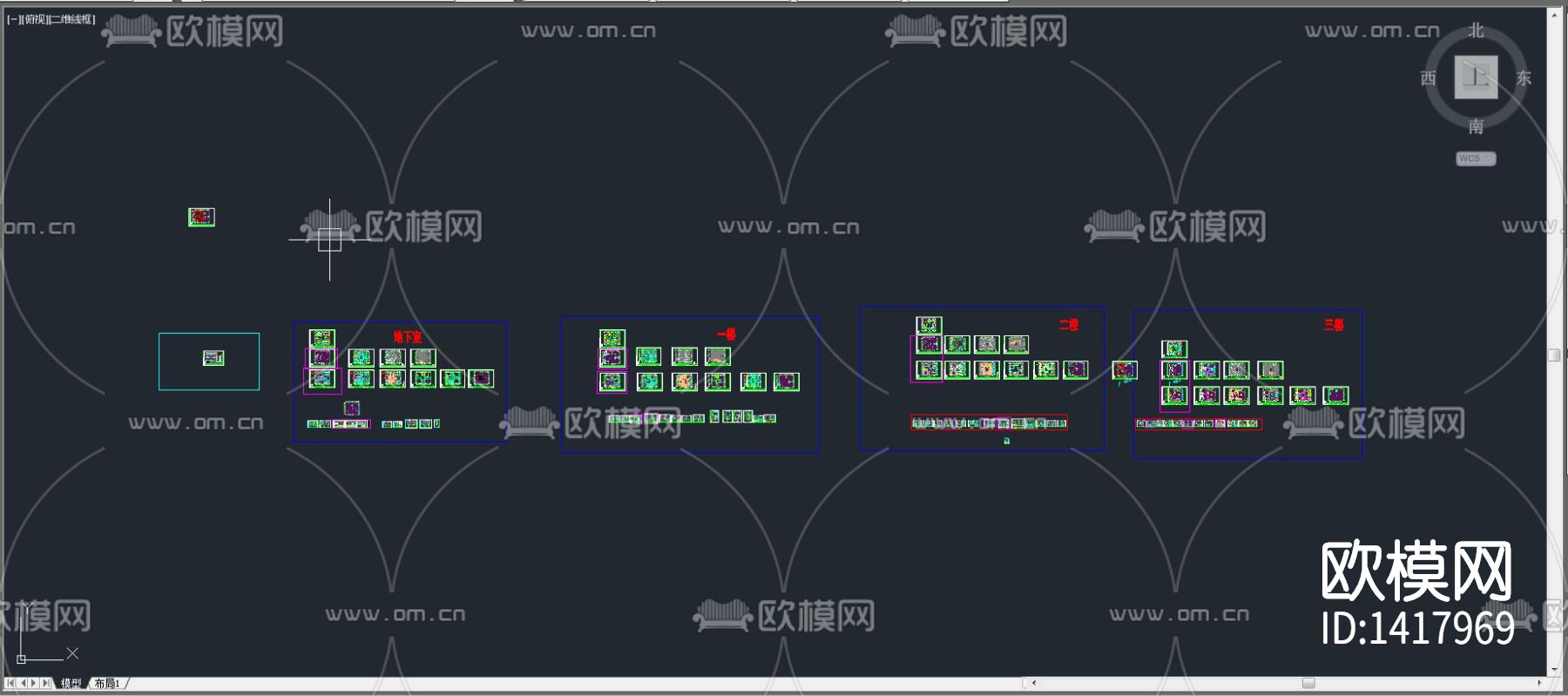 欧式施工图下载（渲染图1）