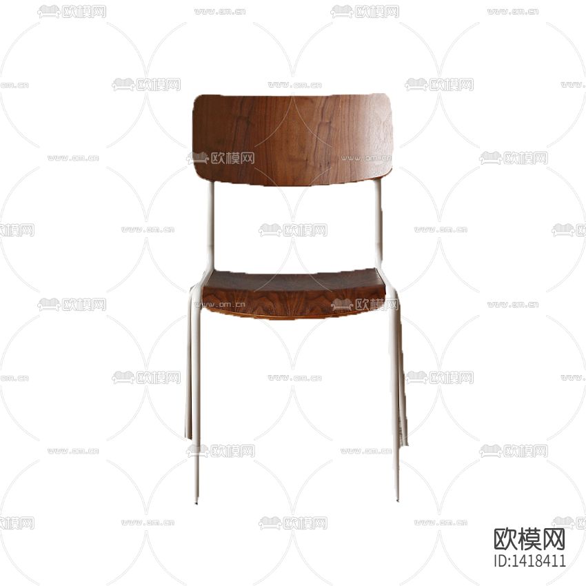 北欧简约创意实木铁艺餐椅下载