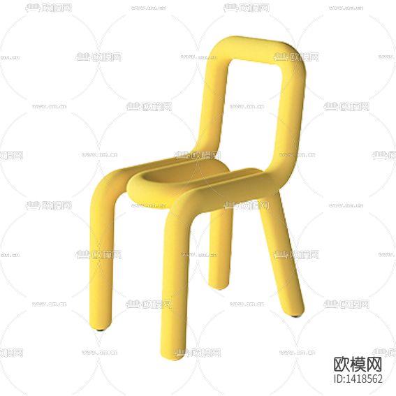 北欧极简绒布儿童椅