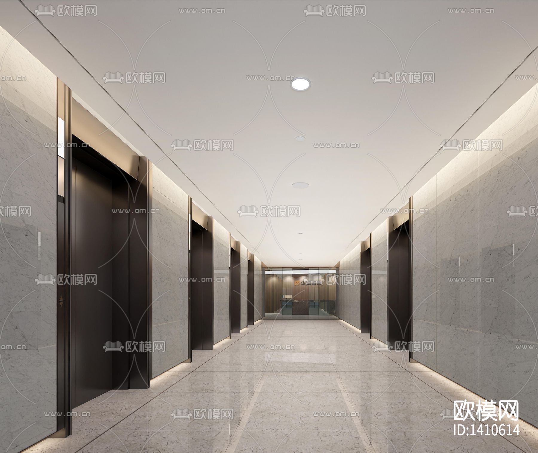 CCD-深圳大涌华润办公室cad施工图下载（渲染图5）