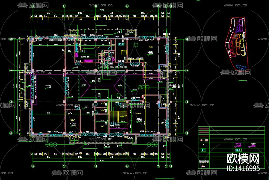 新中式会所建筑外观cad施工图