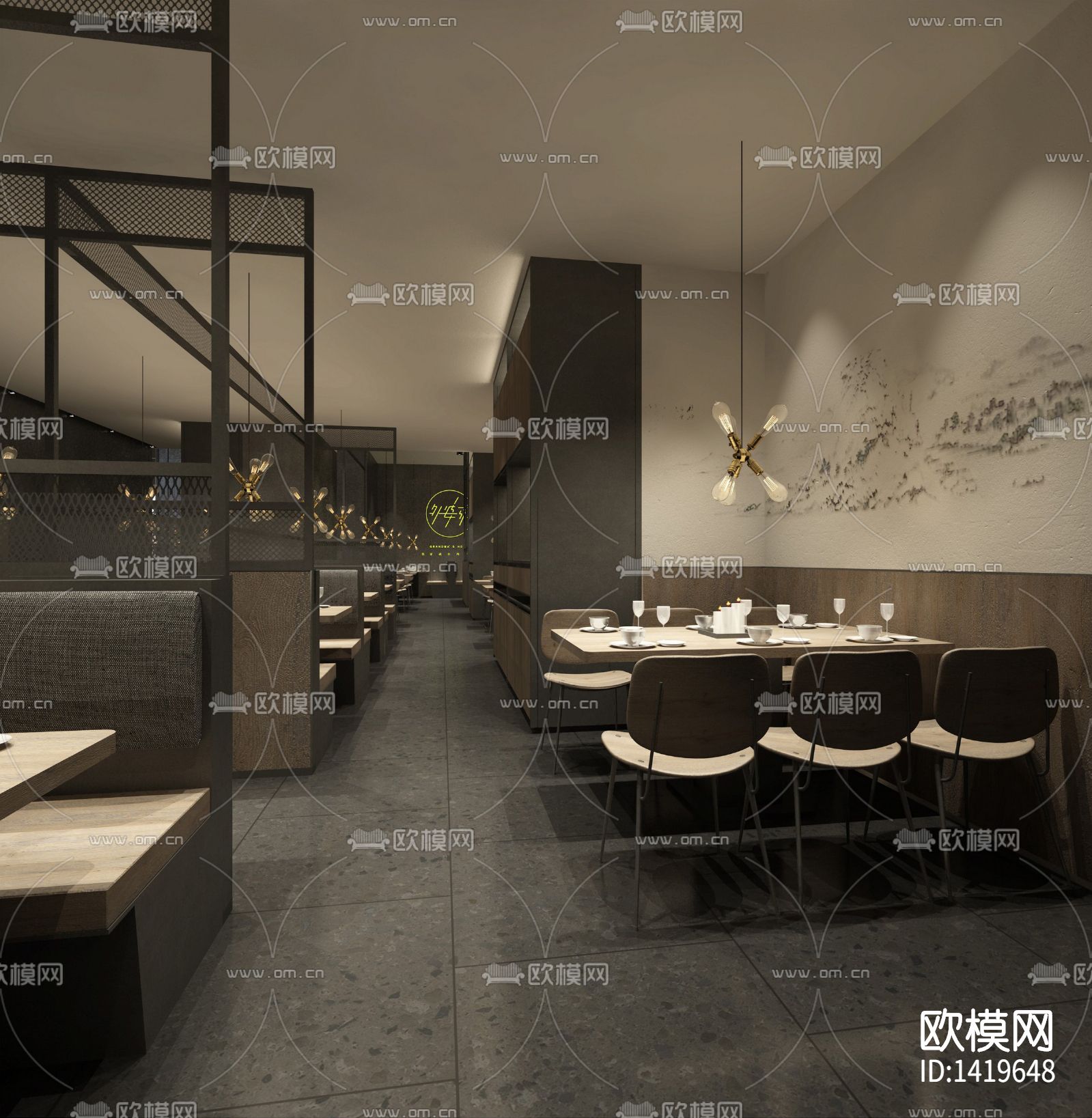 餐厅cad施工图