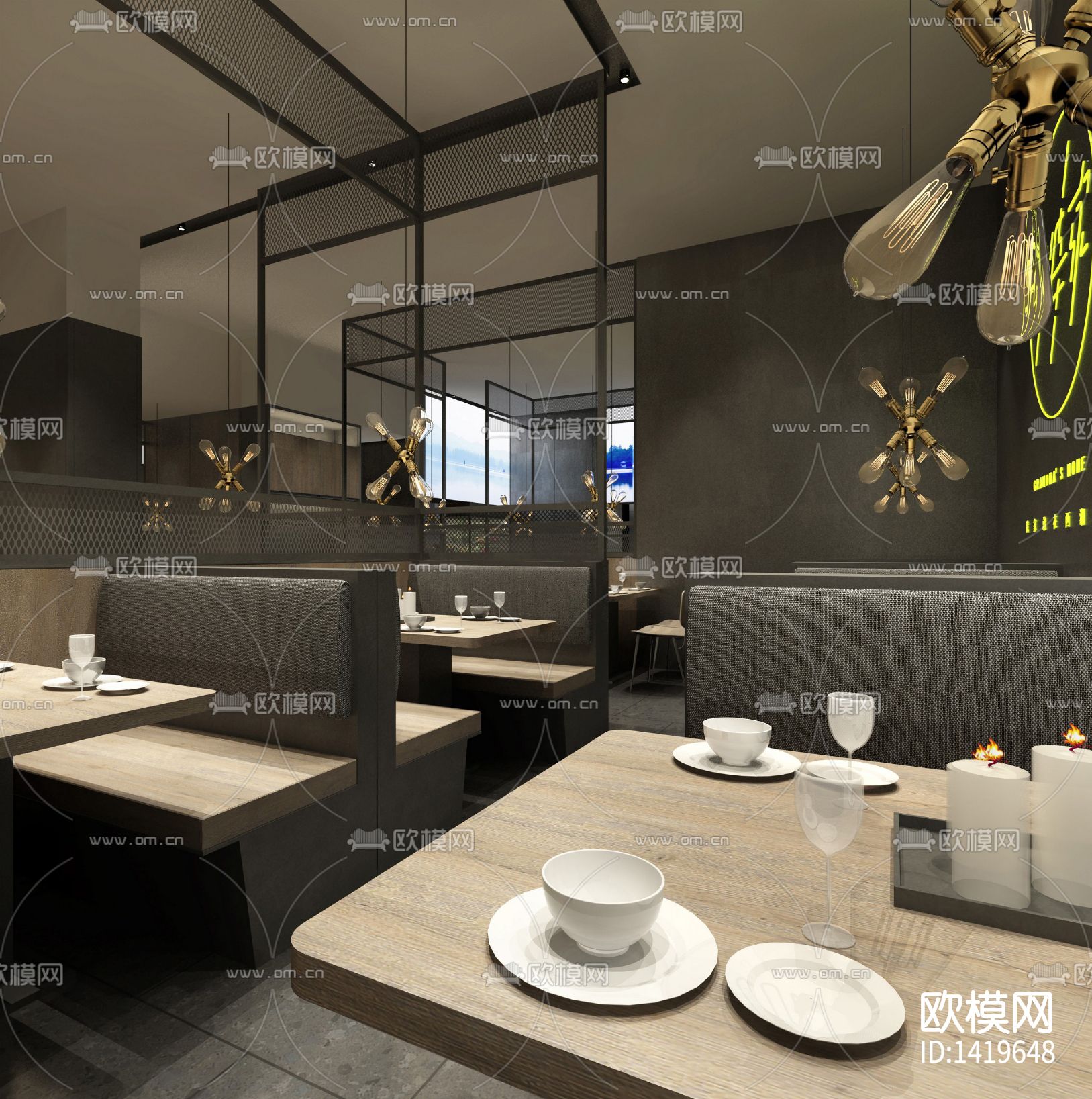 餐厅cad施工图