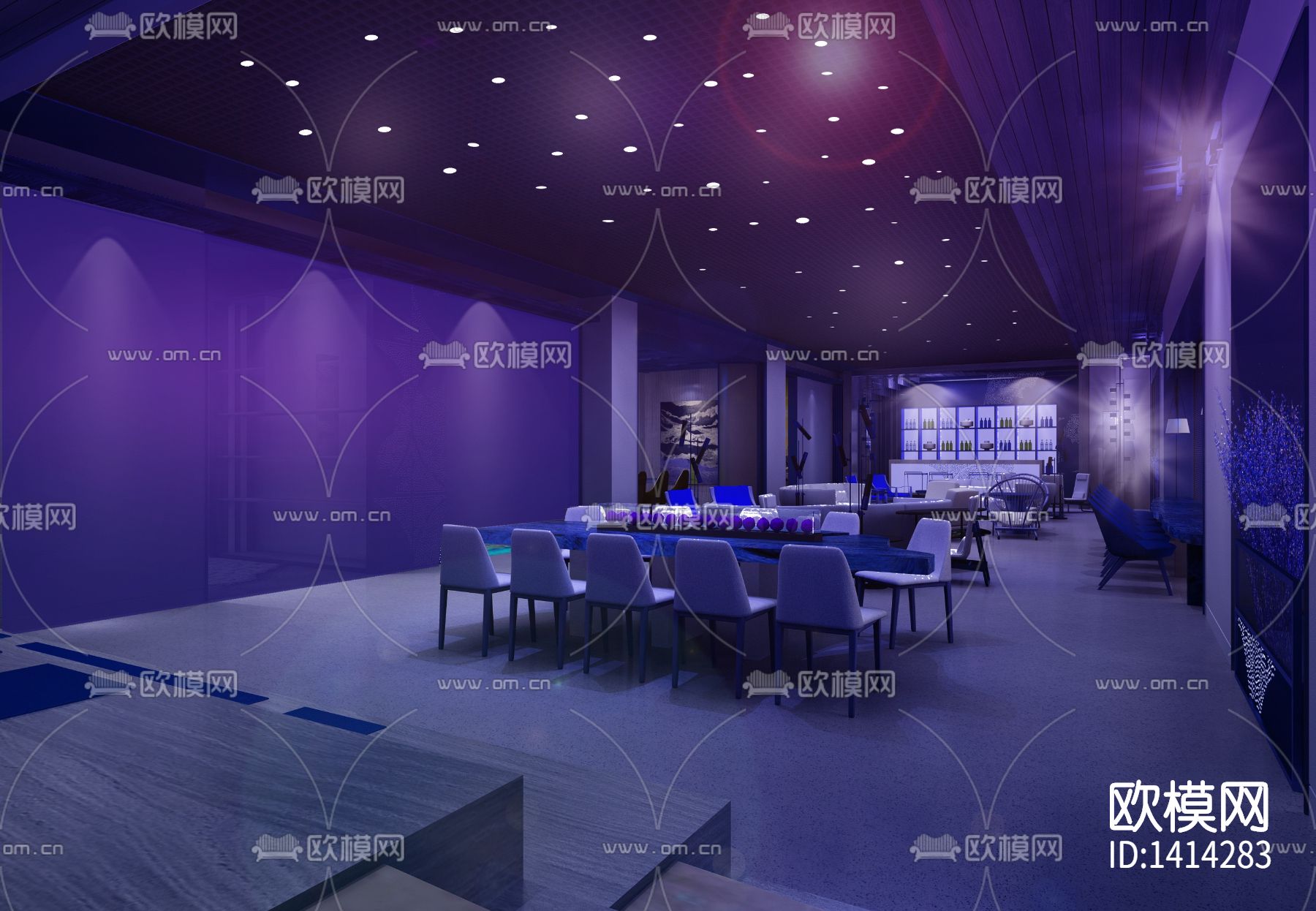 深圳中国杯帆船会所cad施工图下载（渲染图3）