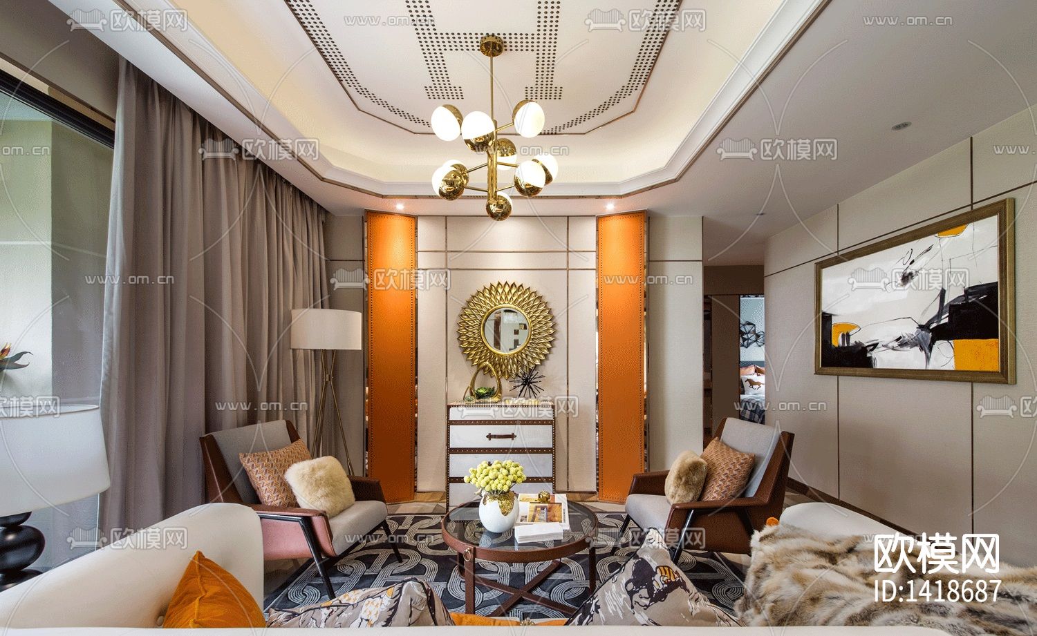 家装cad施工图下载（渲染图10）