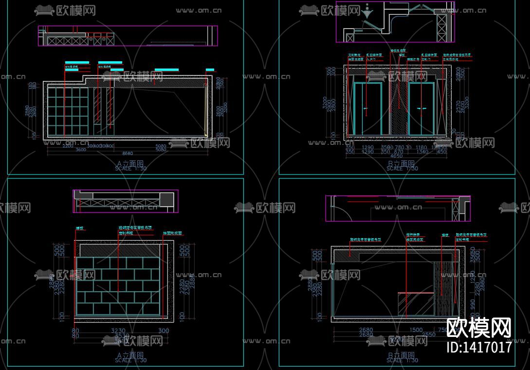 家装cad施工图下载（渲染图2）