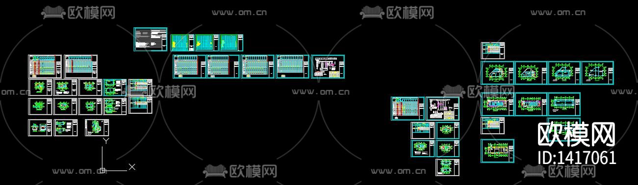 水厂电气cad施工图下载（渲染图10）