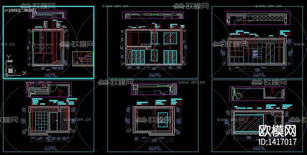家装cad施工图下载（渲染图4）