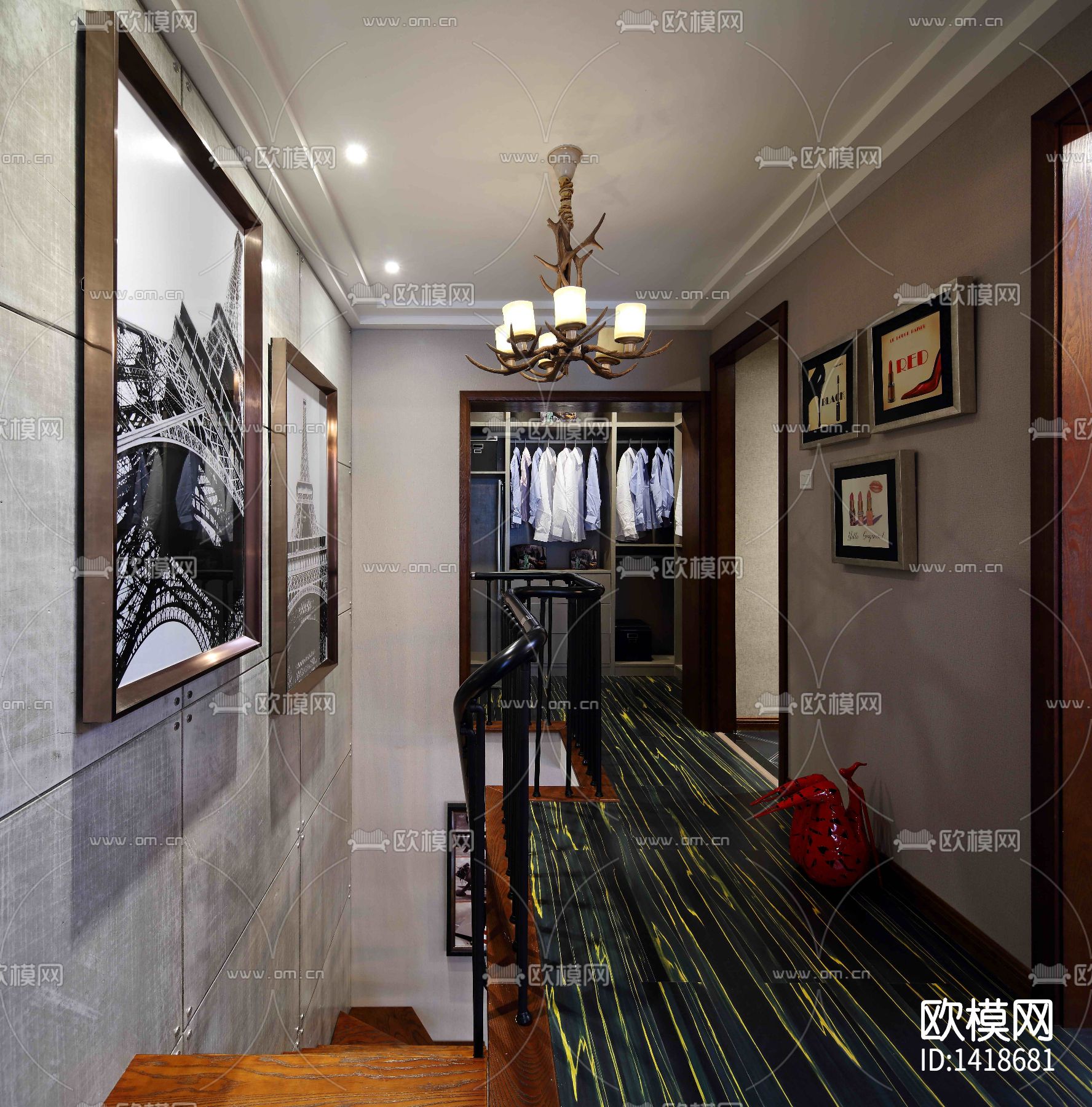 家装cad施工图下载（渲染图7）