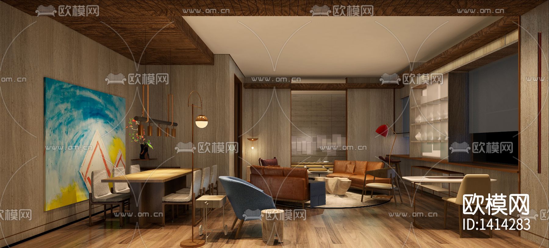 深圳中国杯帆船会所cad施工图下载（渲染图9）