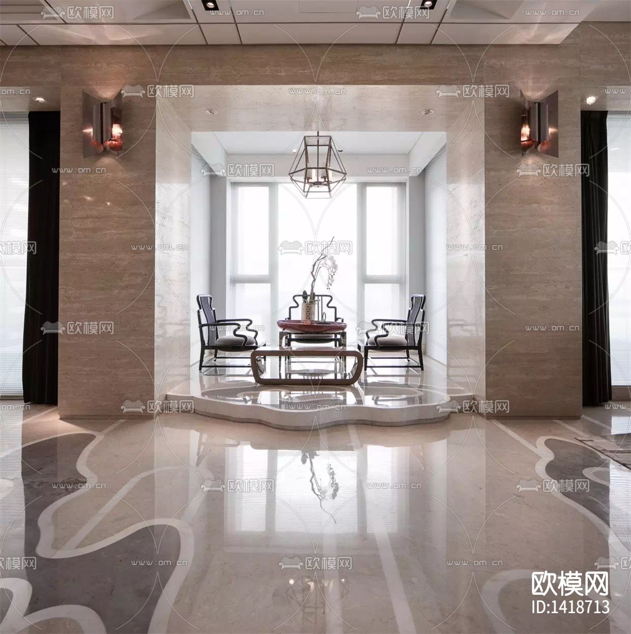 家装cad施工图下载（渲染图4）