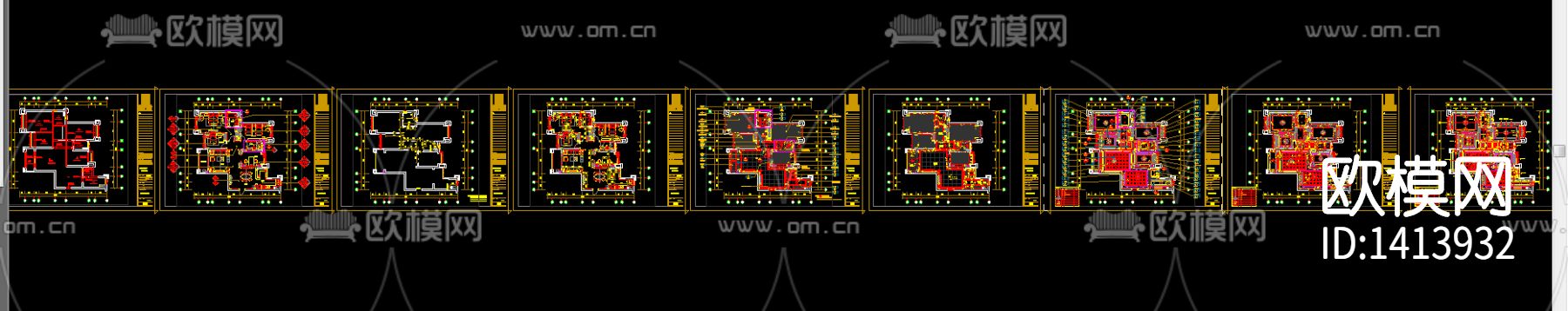 海伦保国际样板房cad施工图下载（渲染图8）