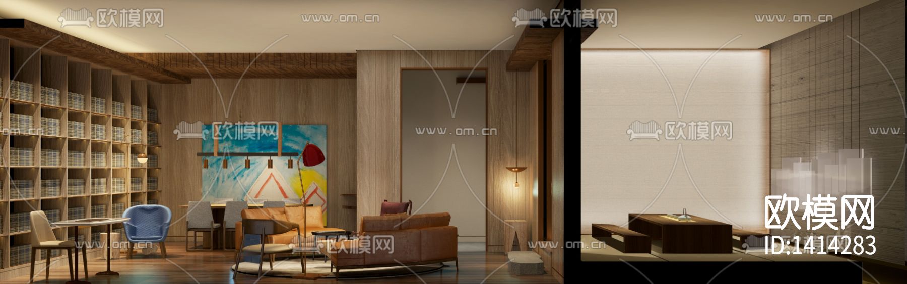 深圳中国杯帆船会所cad施工图下载（渲染图4）