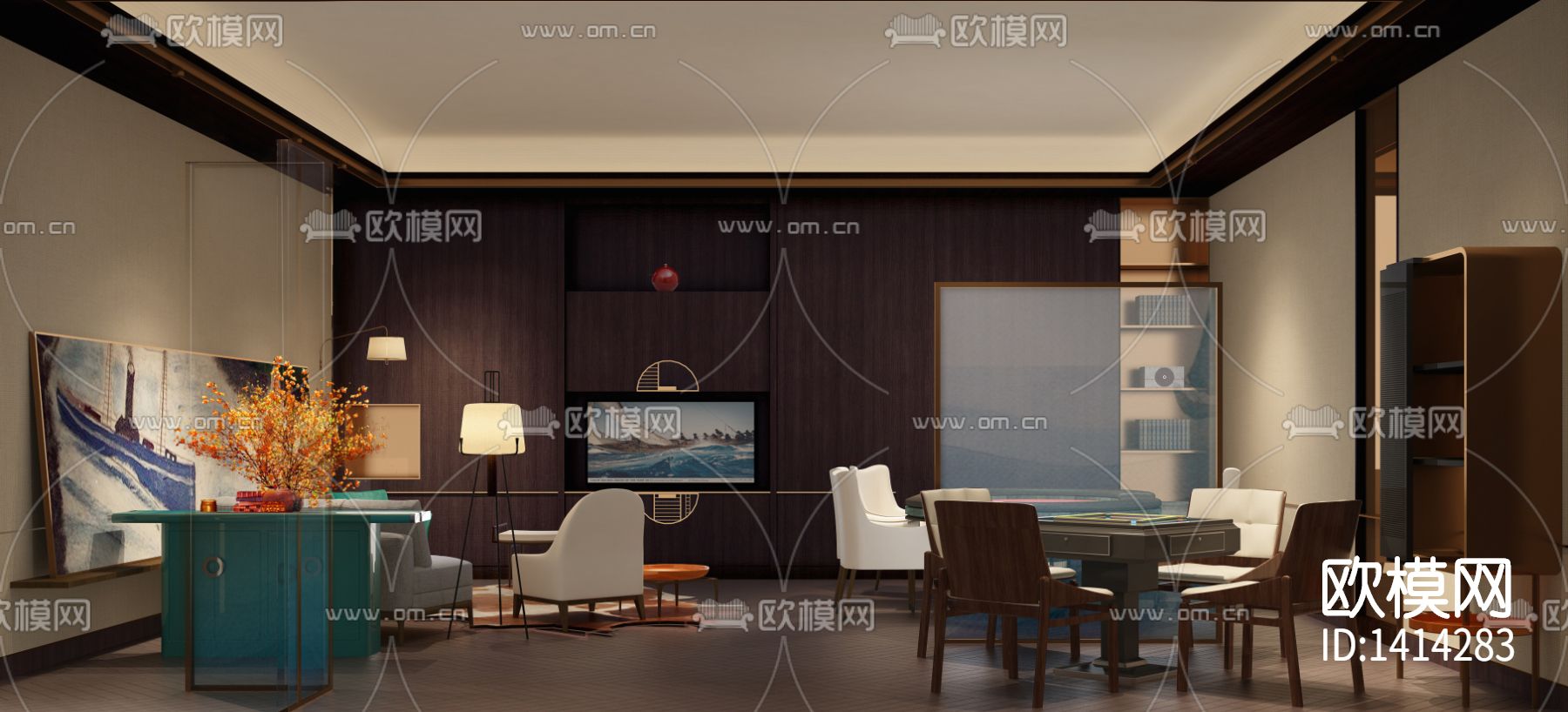 深圳中国杯帆船会所cad施工图下载（渲染图7）