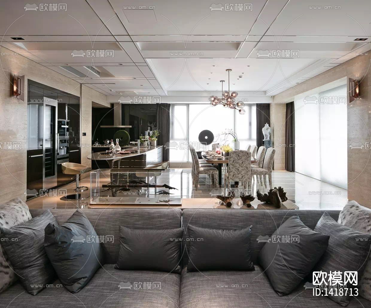 家装cad施工图下载（渲染图10）