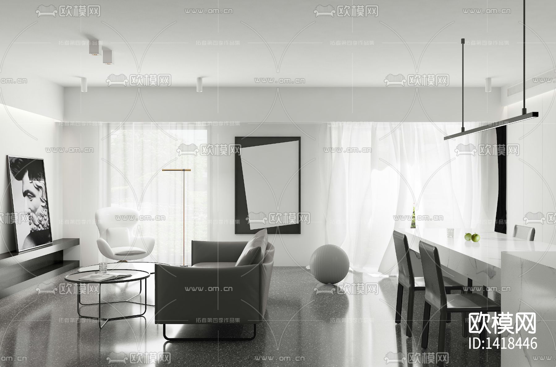 家装cad施工图下载（渲染图10）