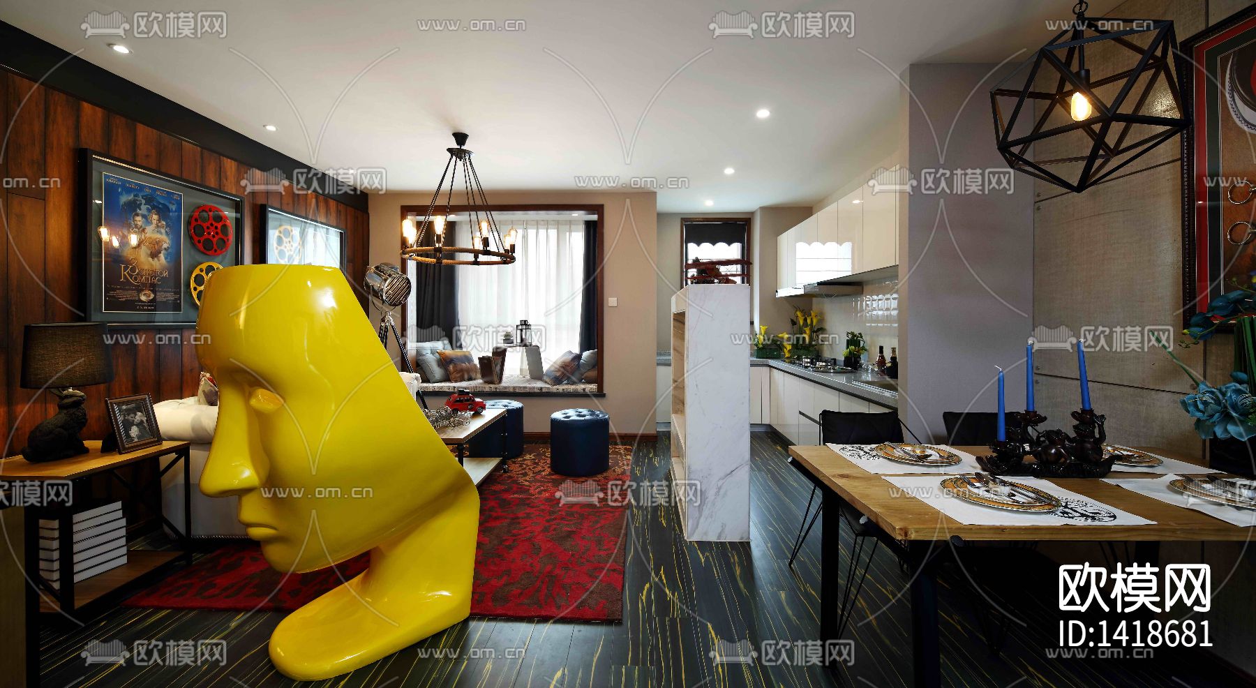 家装cad施工图下载（渲染图10）