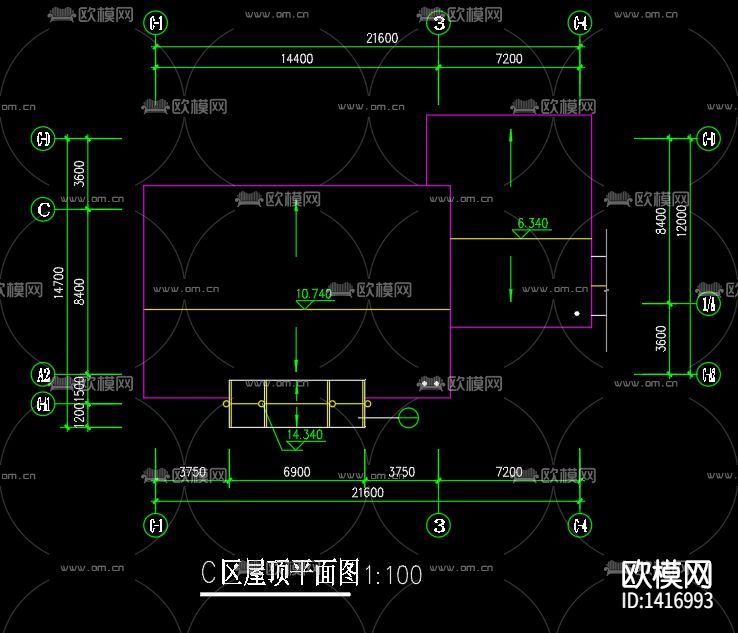 古建商业街cad施工图