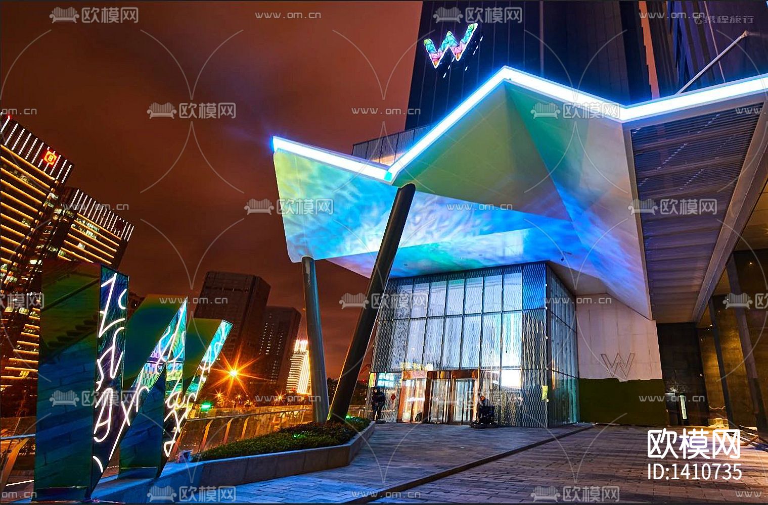 成都W酒店cad施工图