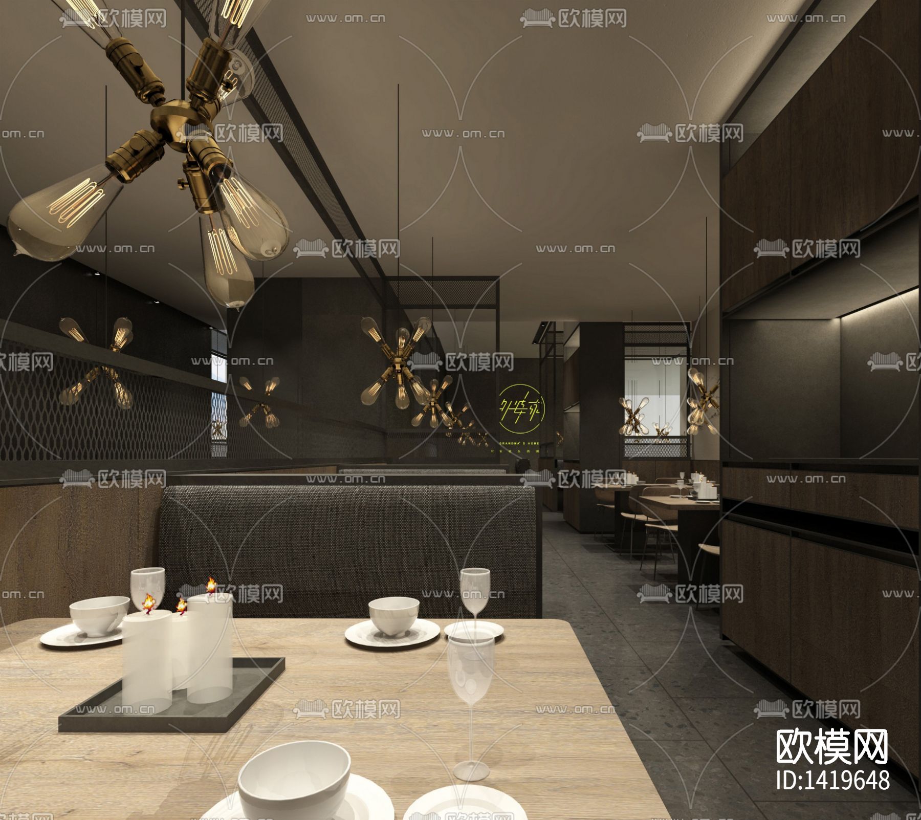 餐厅cad施工图