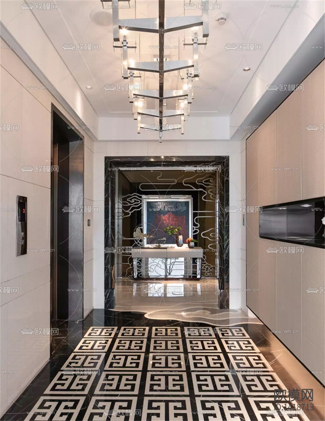 家装cad施工图下载（渲染图1）