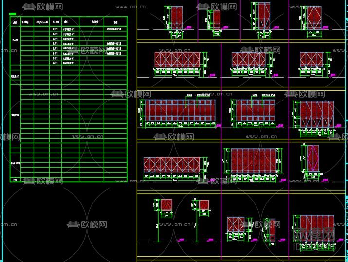 新中式会所建筑外观cad施工图