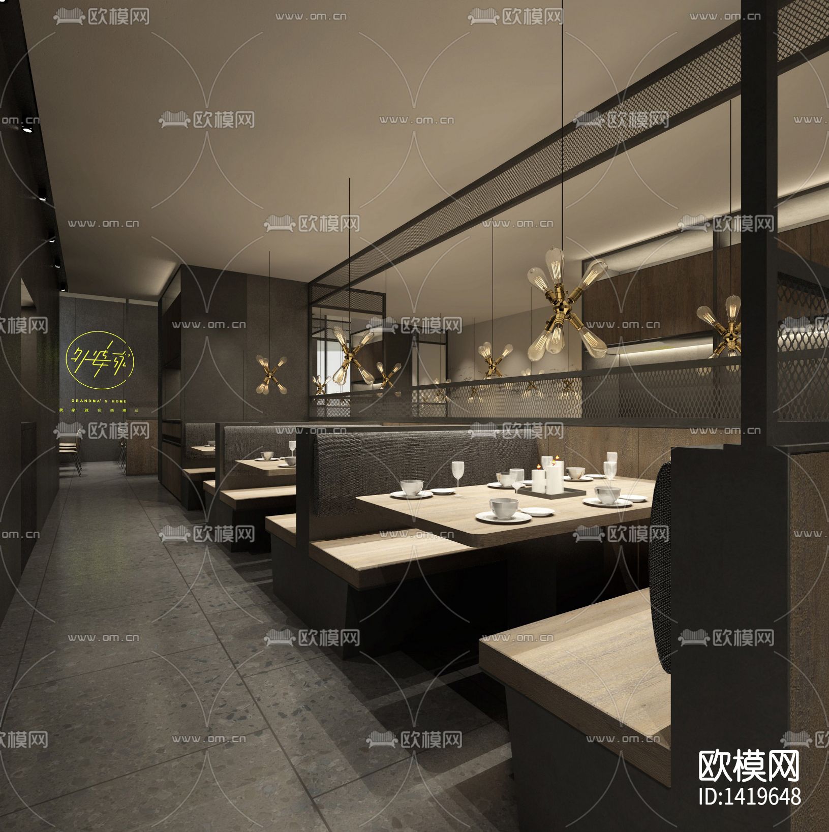 餐厅cad施工图