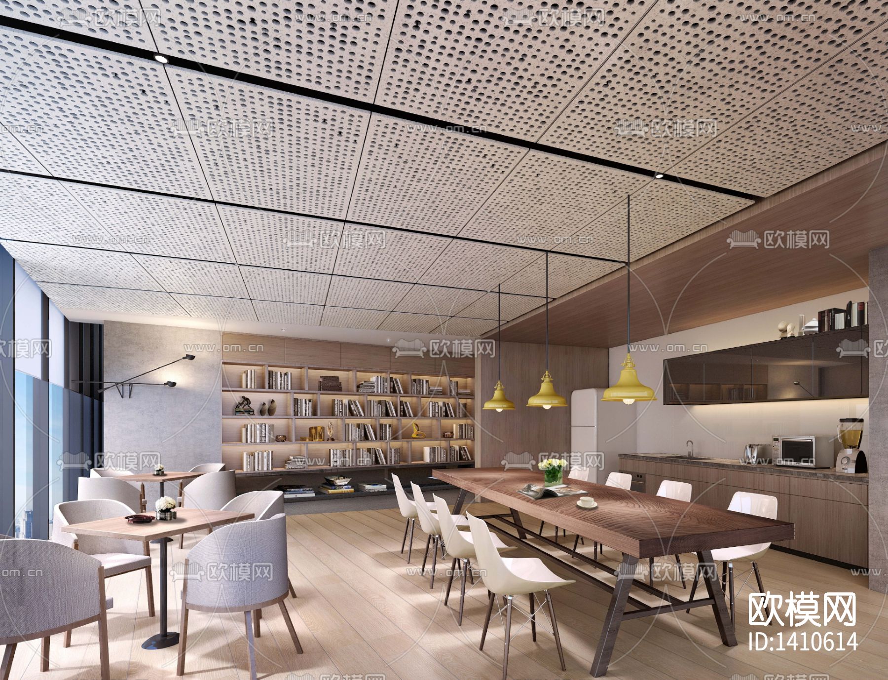 CCD-深圳大涌华润办公室cad施工图下载（渲染图10）