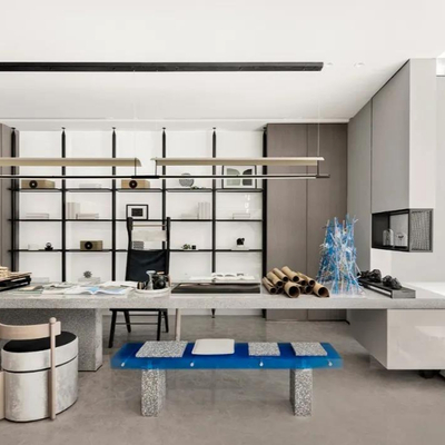 库玛设计 现代侘寂书房