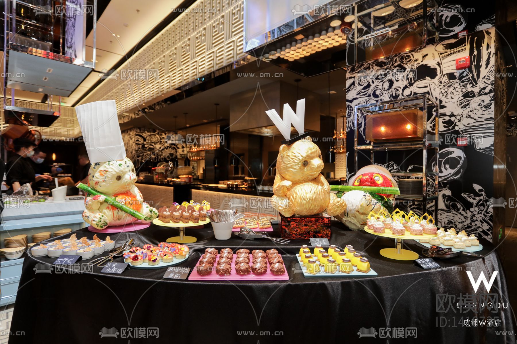 成都W酒店cad施工图