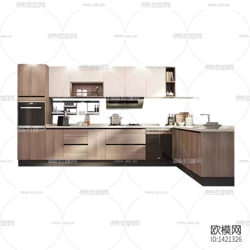 现代简约创意实木橱柜下载