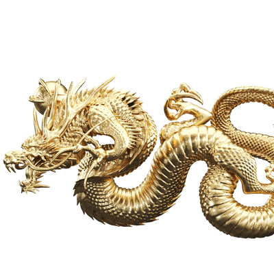 中式轻奢东方金龙雕塑3d模型