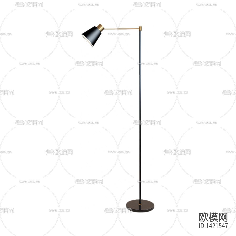 现代极简创意金属落地灯下载